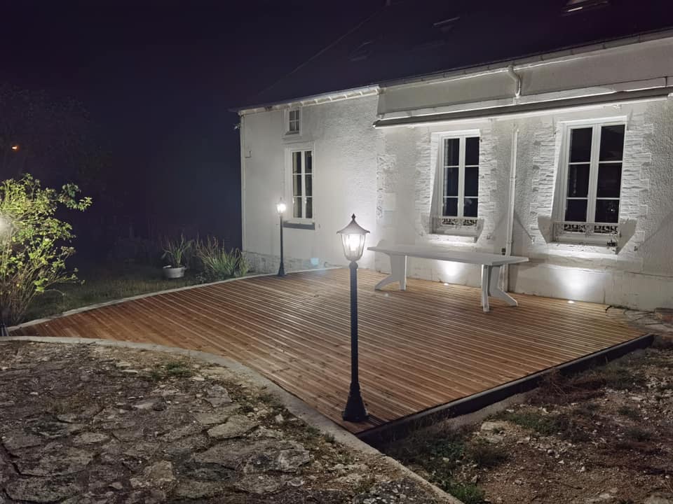 Éclairage terrasse particulier